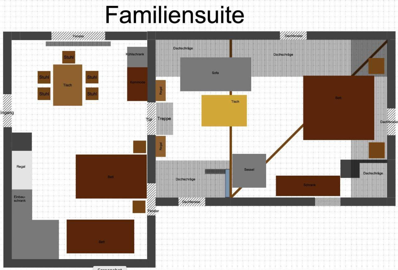 Familiensuite, Zwei Zimmer, Mitbenutzung Von Kuche Und Bad Rott Eksteriør billede